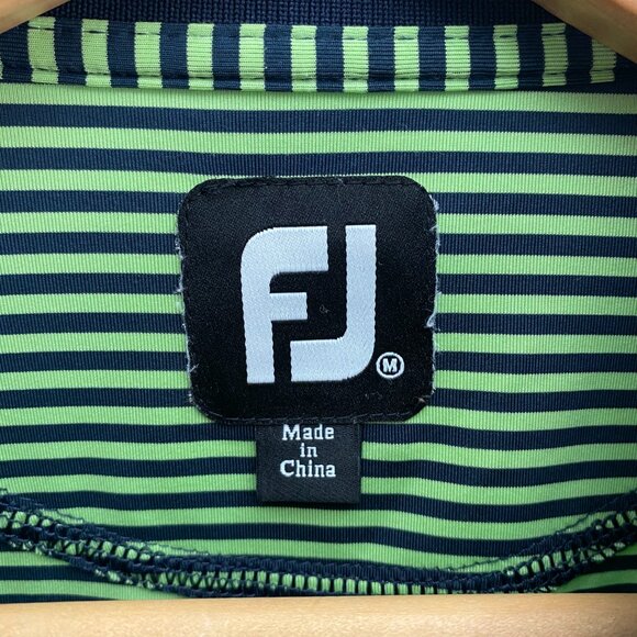 FootJoy 8th Annual Summer Solstice Challenge Golf Polo Shirt Medium Striped - Picture 3 of 4